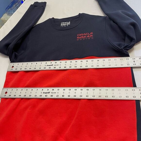 Oracle Red Bull Racing Navy Blue Red Colorblock Sweatshirt Pullover Size 2XL - Picture 3 of 8
